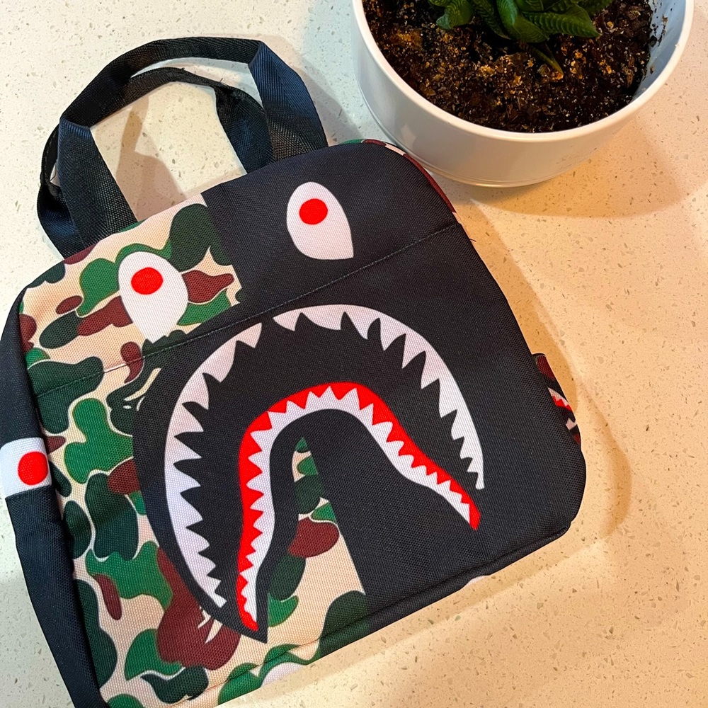 Shark Camo Bape Inspired Lunch Bag